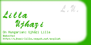 lilla ujhazi business card